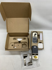 Yale Satin Nickel Assure Lock Entry Door Handle with Wi-Fi Connected Keypad