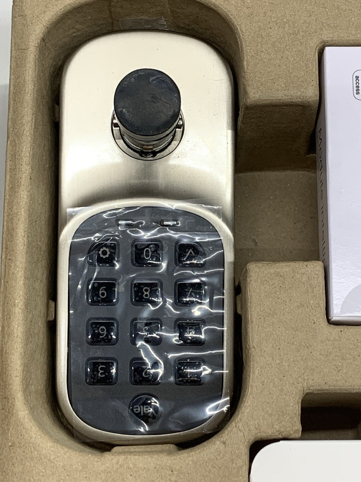 Yale Satin Nickel Assure Lock Entry Door Handle with Wi-Fi Connected Keypad