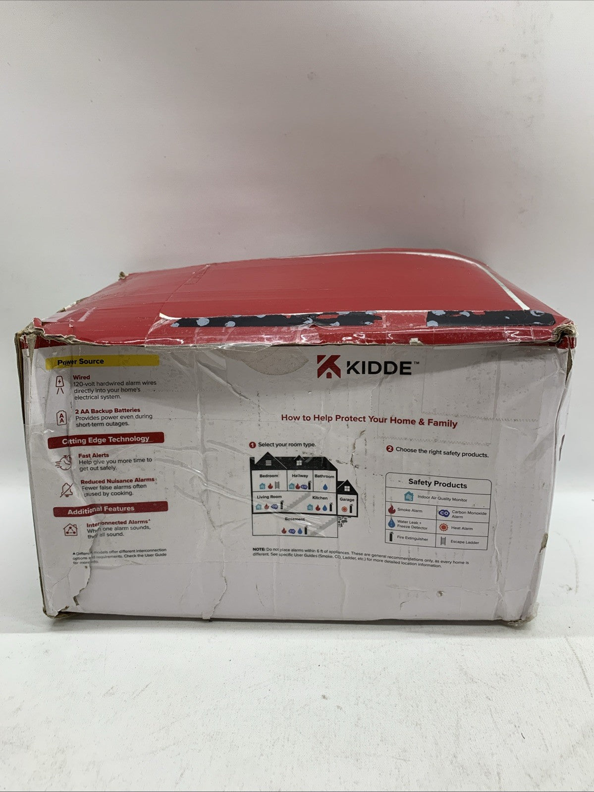 Kidde 20SAR Hardwired Smoke Detector AA Battery Backup Interconnectable - 4 Pack