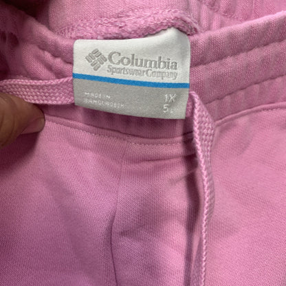 Columbia Trek French Terry Pink 3" Shorts AW4631-561 Women's Size 1X Drawcord