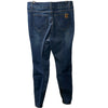 Horze Kaia Womens High Waist Denim Silicone Full Seat Breeches Dark Blue Size 32
