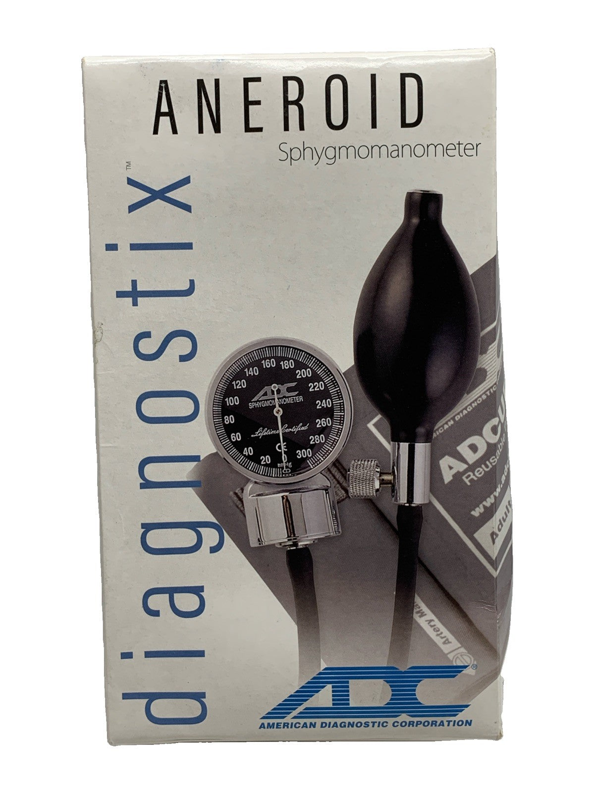 ADC Diagnostix 720-11ABK Adult Cuff Arm Aneroid Sphygmomanometer Unit 2-Tubes