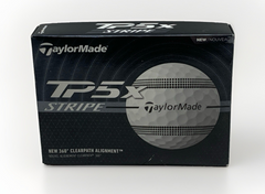 TaylorMade TP5X Stripe Golf Balls 360 Clearpath Alignment 5 Layer - 12 Pack