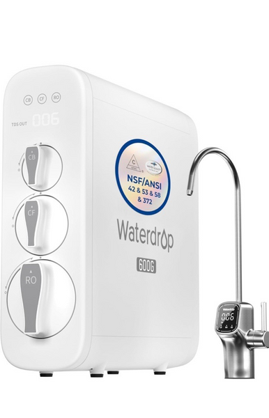 Waterdrop G3 Reverse Osmosis System, NSF 58&372 certified, Tankless RO System