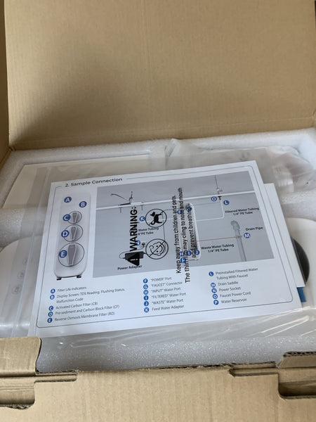 Waterdrop G3 Reverse Osmosis System, NSF 58&372 certified, Tankless RO System