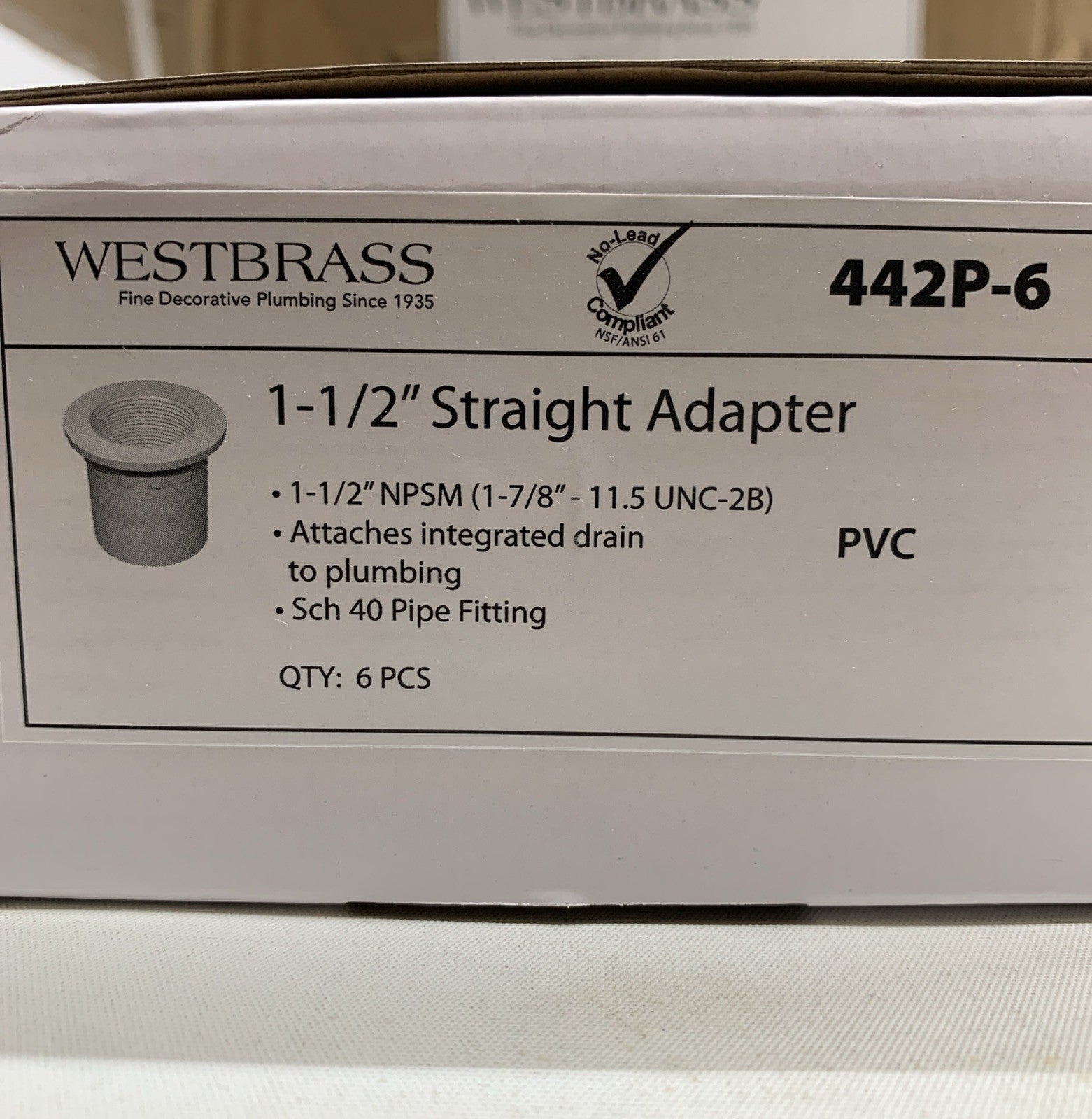Westbrass 442P 1-1/2