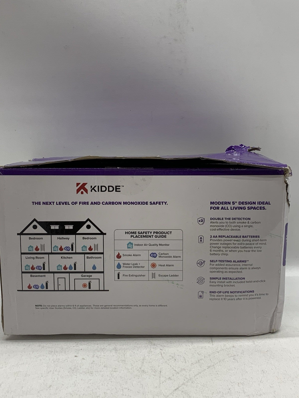 Kidde Smoke & Carbon Monoxide Detectors AA Battery Powered Model 30CUDR (4 Pack)