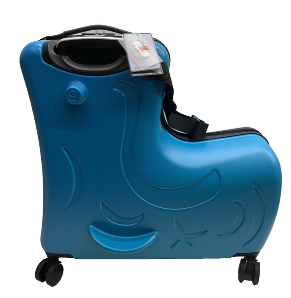 AO WEI LA OW Toddler Luggage Ride On Suitcase for Kids with 4 Spinner Wheels