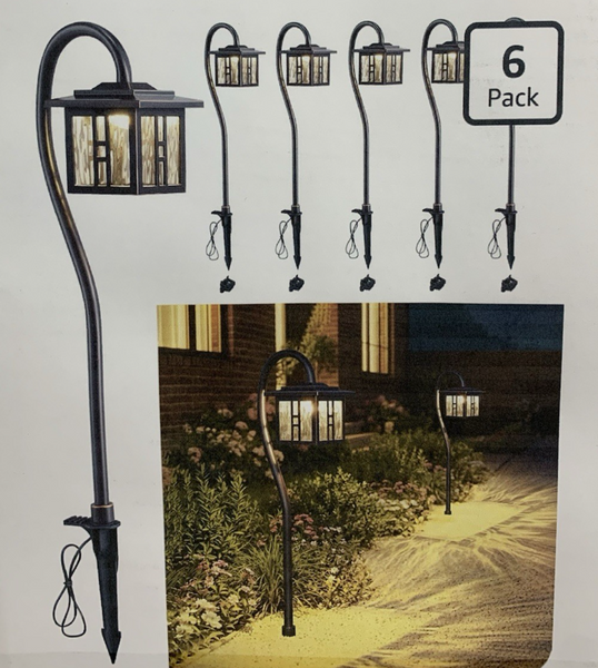 Edishine Low Voltage Landscape Lighting 3W 185LM Oil-Rubbed Bronze Outdoor 6 PK