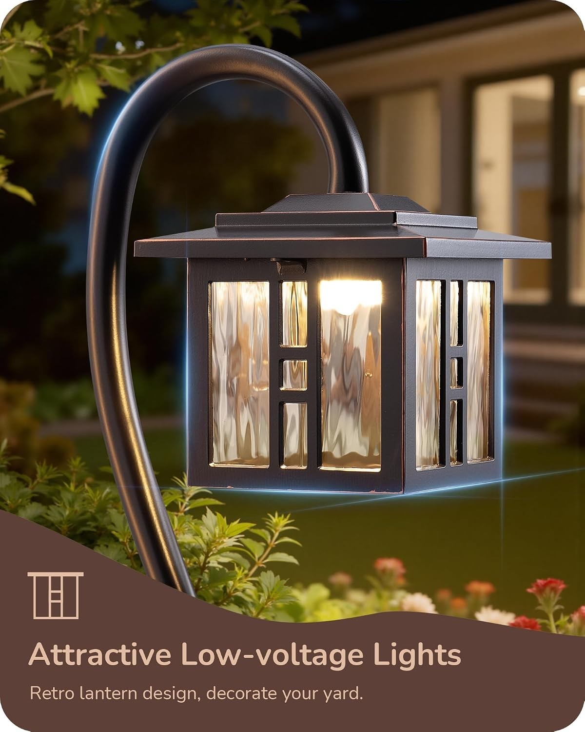 Edishine Low Voltage Landscape Lighting 3W 185LM Oil-Rubbed Bronze Outdoor 6 PK