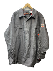 Bulwark iQ Series® Endurance Uniform Shirt Size 3XL Gray Long Sleeve Collared