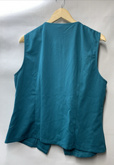 GRACE KARIN Womens Stand Tank Top Shirt Sleeveless Size 2XL Teal Business Formal