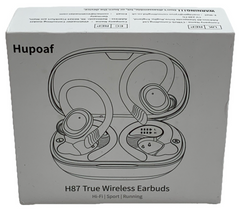 Wireless Earbuds Sport H87 2025 Bluetooth 5.4 Headphones with Earhooks, A-Black