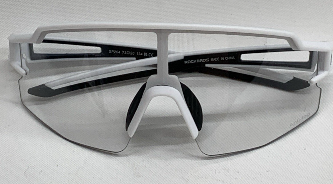 ROCKBROS Cycling Photochromic Glasses Mens Full Frame Sports Bike Glasses w/case