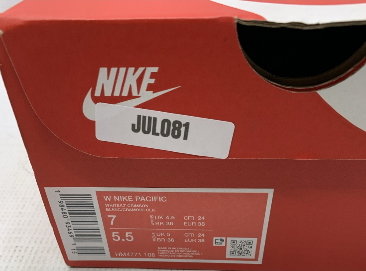 Nike Pacific White Royal Light Crimson Shoes HM4771-106 Women's Sneaker Size 7