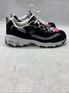 Skechers Women's D'Lites Interlude Memory Foam Sneaker 11978W/BK Sz 10 Wide Fit