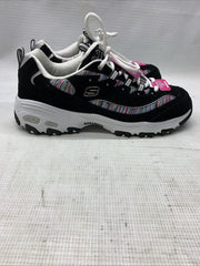 Skechers Women's D'Lites Interlude Memory Foam Sneaker 11978W/BK Sz 10 Wide Fit
