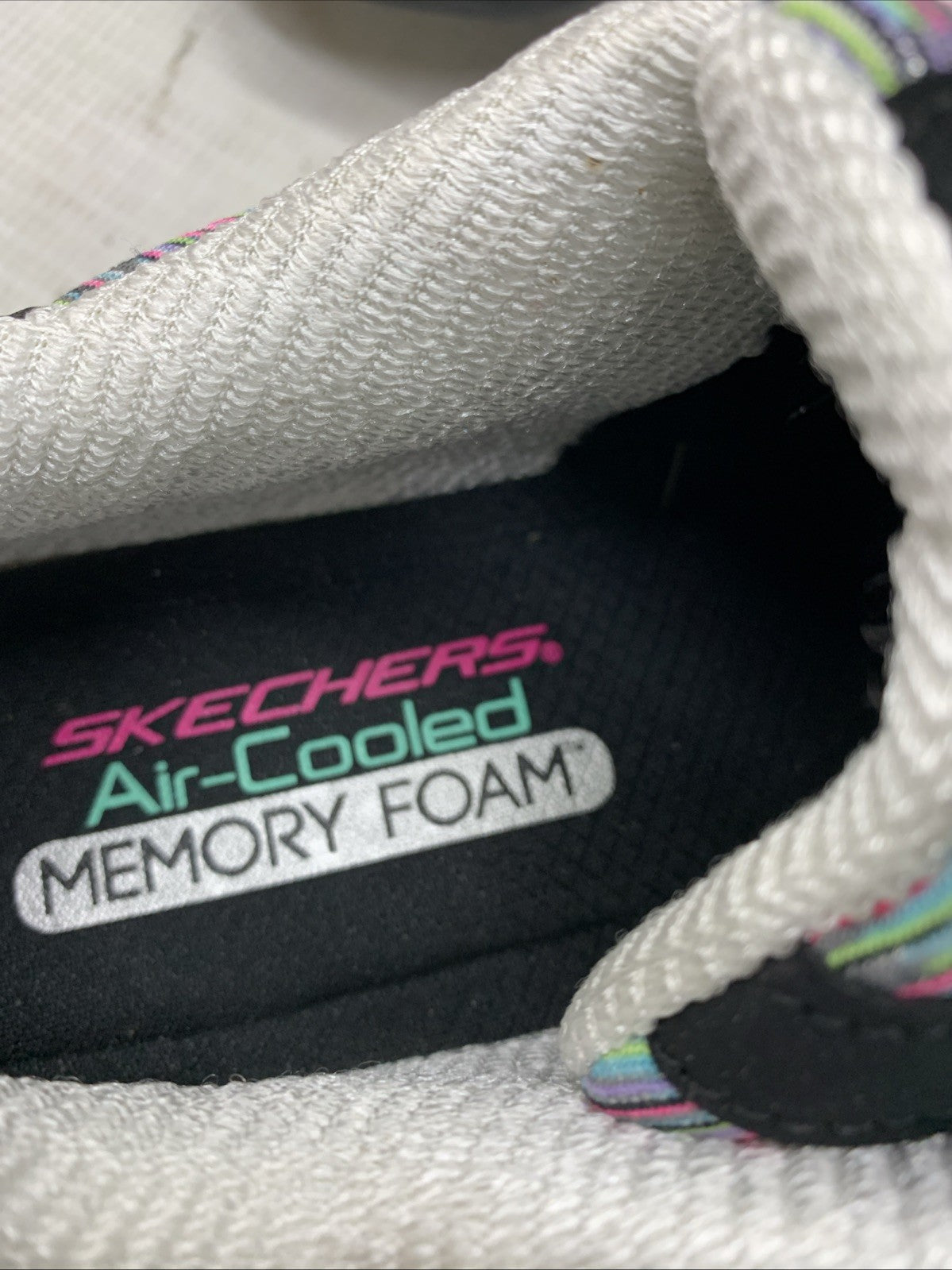 Skechers Women's D'Lites Interlude Memory Foam Sneaker 11978W/BK Sz 10 Wide Fit