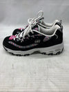 Skechers Women's D'Lites Interlude Memory Foam Sneaker 11978W/BK Sz 10 Wide Fit