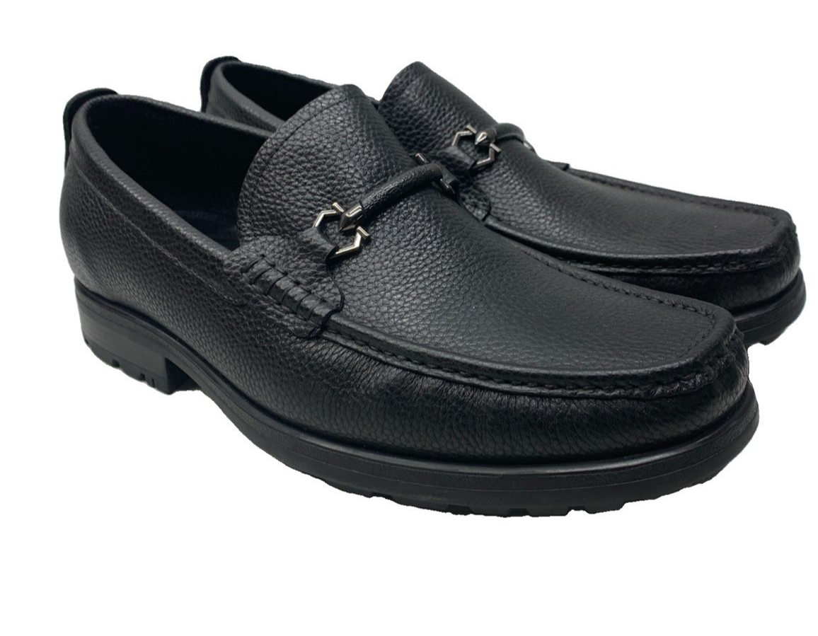 Golden Coxes F025-3 Men's Leather Upper Loafers Classic Dress Shoes 11M Black