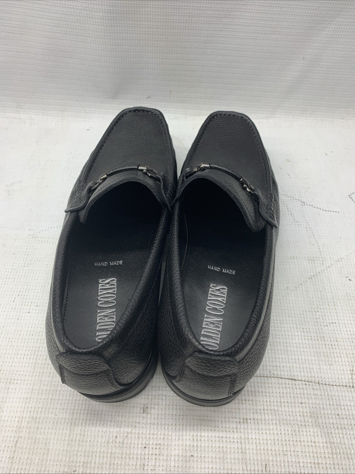 Golden Coxes F025-3 Men's Leather Upper Loafers Classic Dress Shoes 11M Black