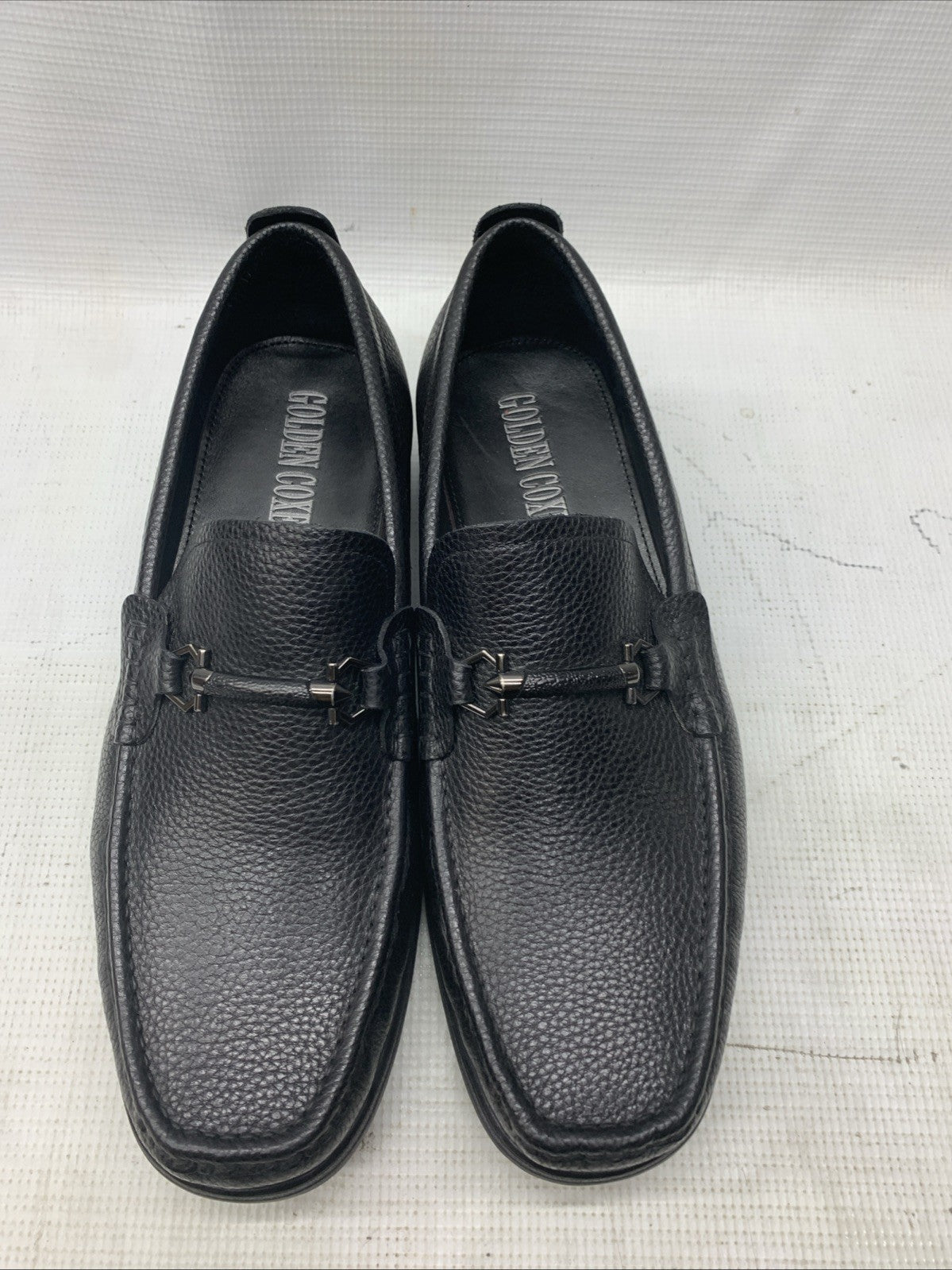 Golden Coxes F025-3 Men's Leather Upper Loafers Classic Dress Shoes 11M Black