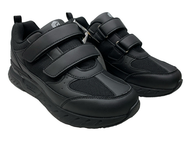 FitVille Men Rebound Core V8 Extra Wide Diabetic Shoes For Neuropathy 10.5 Black