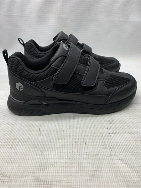 FitVille Men Rebound Core V8 Extra Wide Diabetic Shoes For Neuropathy 10.5 Black