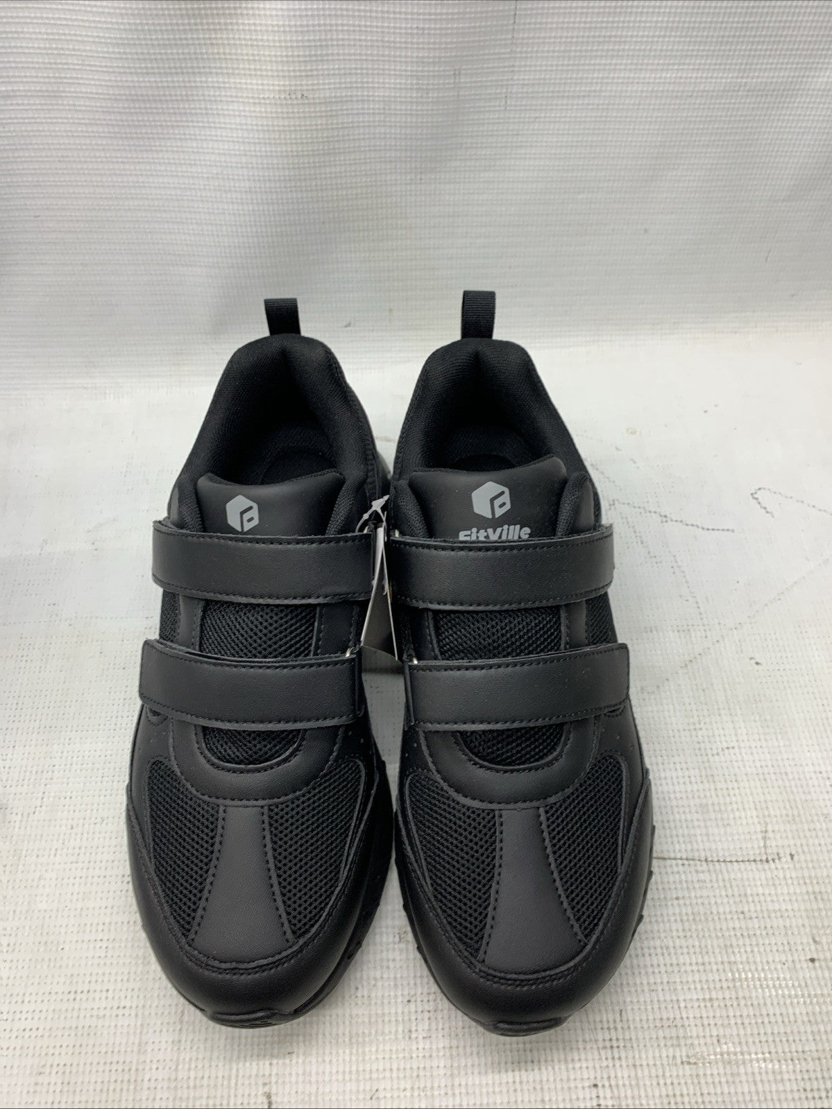 FitVille Men Rebound Core V8 Extra Wide Diabetic Shoes For Neuropathy 10.5 Black