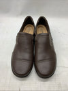 Women's Clarks Collection Cora Poppy Shoes Dark Brown Tumbled Pull-on Size 10