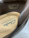 Women's Clarks Collection Cora Poppy Shoes Dark Brown Tumbled Pull-on Size 10