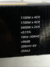ZYZCLES ZY-Z9500F High Power 4 Channel Car Amplifier 6800W Max Surface Mount