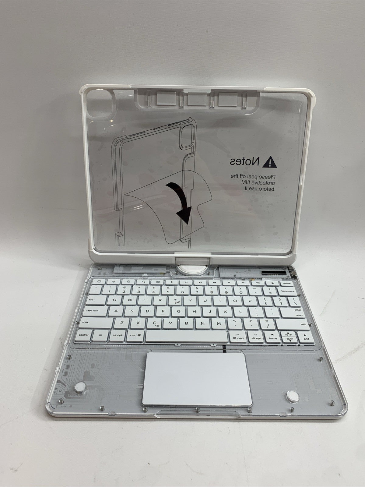 Transparent Keyboard Case for iPad Pro 12.9-inch 6th/5th/4th/3rd Gen - Slim Desi