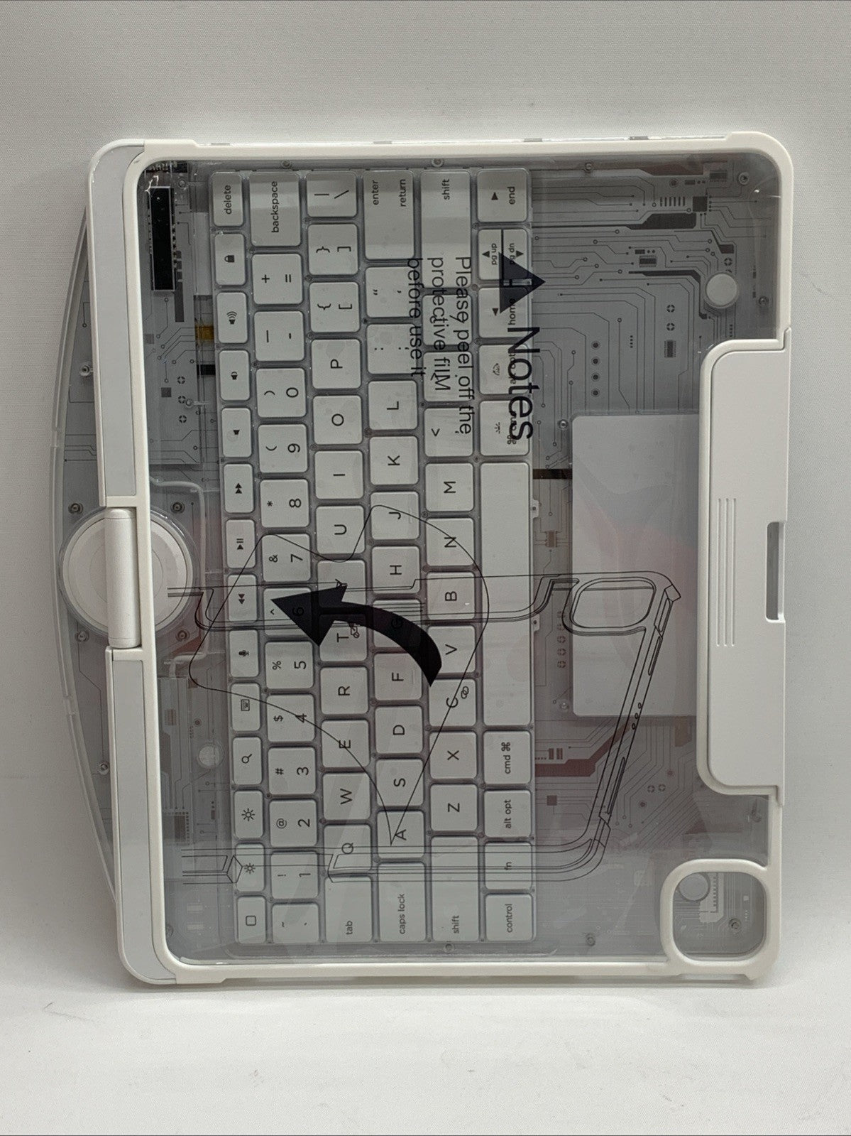 Transparent Keyboard Case for iPad Pro 12.9-inch 6th/5th/4th/3rd Gen - Slim Desi