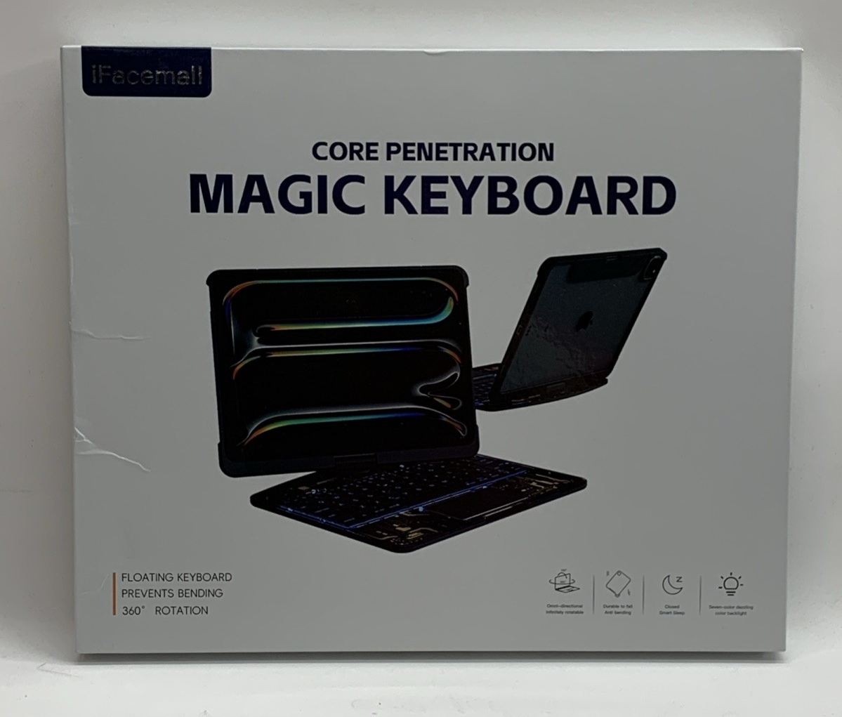 Transparent Keyboard Case for iPad Pro 12.9-inch 6th/5th/4th/3rd Gen - Slim Desi