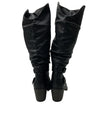 Journee Women’s Late Riding Collection Buckle Black Tall Boot Round Toe Size 10M