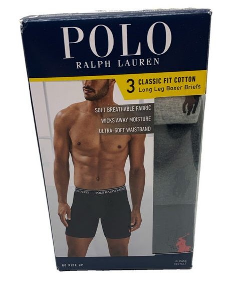 Polo Ralph Lauren Boxer Briefs Men's Classic Fit Cotton Underwear XL - 3 Pack