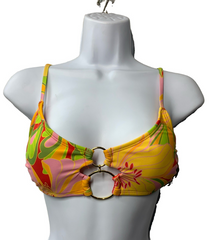 Sports Illustrated Women's Double Ring Bralette Bikini Swimsuit Top Size Medium