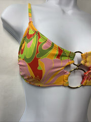 Sports Illustrated Women's Double Ring Bralette Bikini Swimsuit Top Size Medium