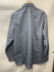 Van Heusen Men's Short Sleeve Dress Shirt Regular Fit Poplin Solid Size 17 34-35