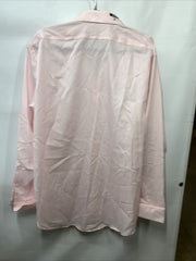 Calvin Klein Men's Slim-Fit Pink French Cuff Cotton Dress Shirt Non-Iron Sz 2XL