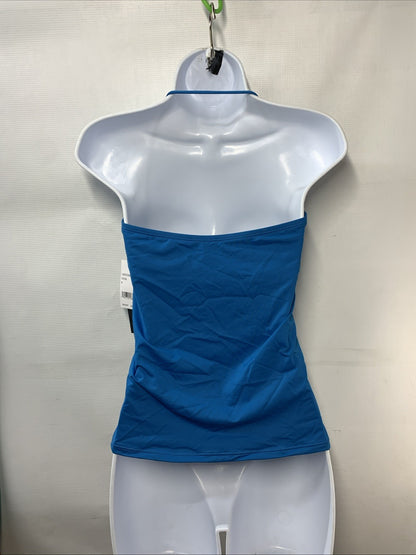 La Blanca Island Goddess Bandeau Tankini Swimsuit Top Women's Ocean - Size 6