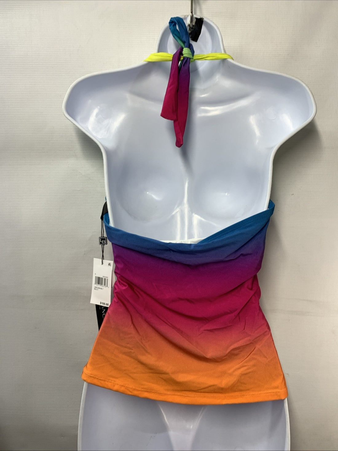 La Blanca Women's V-Neck Halter Tankini Swimsuit Top Swimwear Full Coverage 6