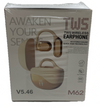 TWS M62 V5.46 Wireless Earbuds Bluetooth Headphone with Case HD Stereo Sound