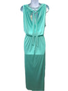 KOH KOH Sexy Sleeveless Summer Formal Gown Formal Dress Light Mint Green Sze 4XL