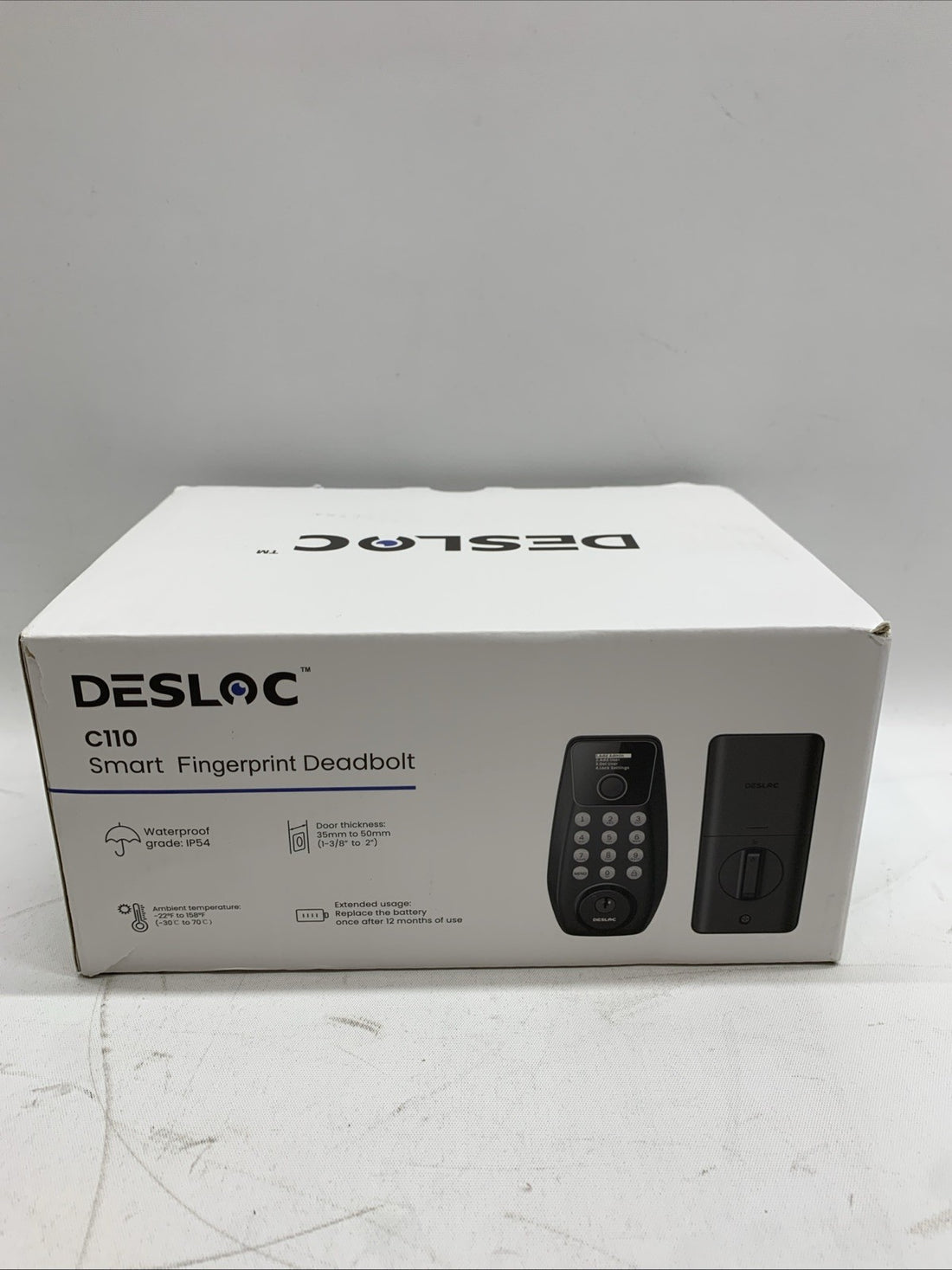 Desloc C110 Keyless Entry Fingerprint Smart Lock with Lever Set/Smart Screen