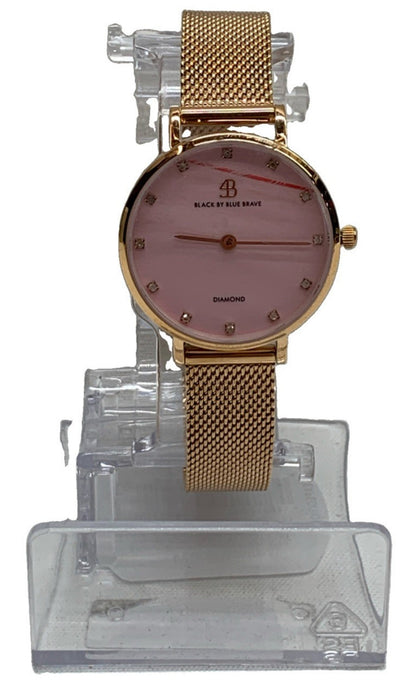 Women's Watch Trendy Watches for Women 12 Genuine Diamond Watch Markers 28 mm