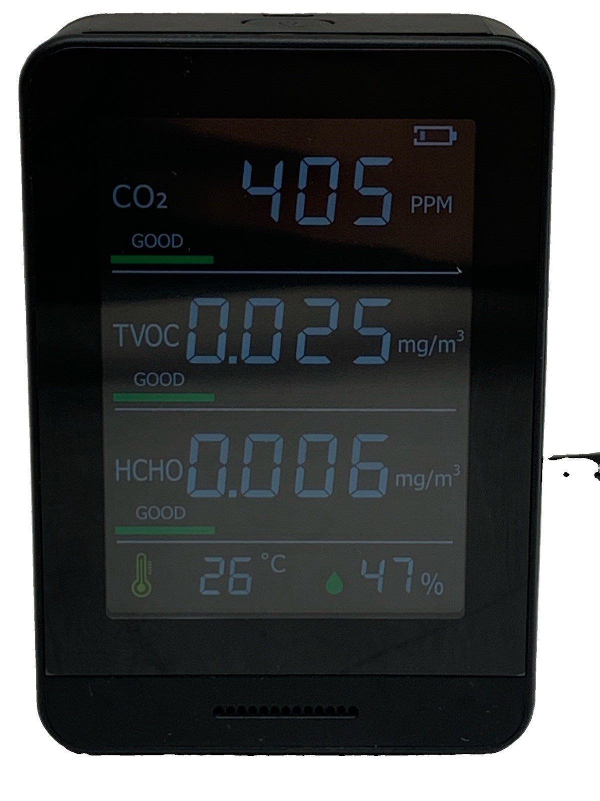 PinoTec AK3 Air Quality Monitor Professional & Accurate CO2 TVOC HCHO Humidity