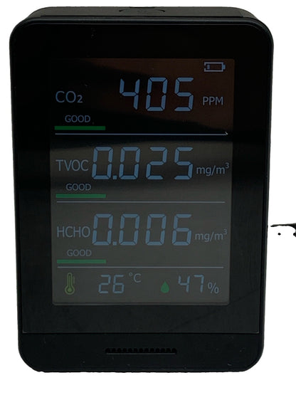 PinoTec AK3 Air Quality Monitor Professional & Accurate CO2 TVOC HCHO Humidity