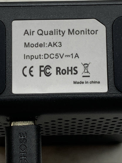 PinoTec AK3 Air Quality Monitor Professional & Accurate CO2 TVOC HCHO Humidity
